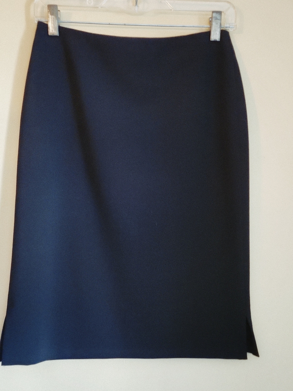 Vintage Ralph By Ralph Lauren Black Pencil Skirt with Side Slit
